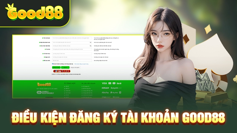 Đăng ký Good88 - Hướng dẫn tạo tài khoản Good88 mới nhất 2 Điều kiện đăng ký tài khoản Good88