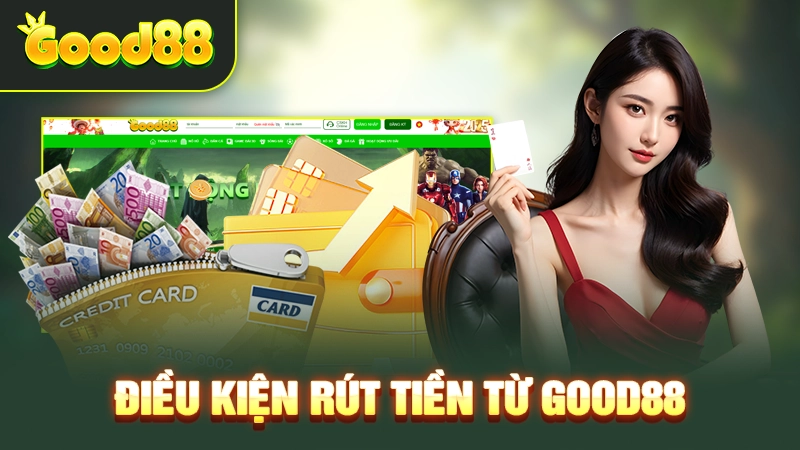 Rút Tiền Good88 - Quy Trình Tham Gia Với Thao Tác Đơn Giản 1 Điều kiện rút tiền từ Good88